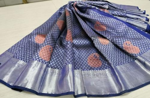 ARNI SILK HALF FINE ZARI SAREE WITH BLOUSE